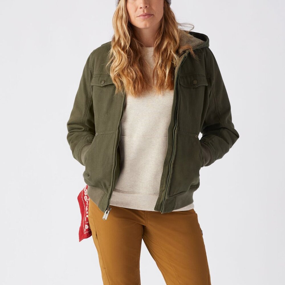 Duluth Trading Co. Women's Superior Fire Hose Insulated Hooded Jacket